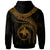 Papua New Guinea Polynesian Hoodie Papua New Guinea Waves (Golden) - Polynesian Pride