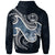 Guam Polynesian Zip up Hoodie Ocean Style - Polynesian Pride