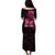 (Custom Personalised) Breast Cancer Pink Ribbon Butterfly Polynesian Black Version Puletasi Dress - LT12 - Polynesian Pride