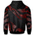 Pohnpei Polynesian Zip Hoodie Polynesian Tattoo Red Version - Polynesian Pride