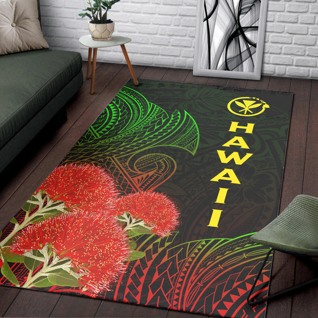 Hawaii Polynesian Area Rug - Ohia Lehua - LT12 - Polynesian Pride