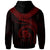 Tuvalu Polynesian Hoodie Tuvalu Waves (Red) - Polynesian Pride