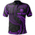 Federated States of Micronesia Custom Polo Shirt Purple Tribal Wave Unisex Purple - Polynesian Pride