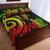 American Samoa Quilt Bed Set - Reggae Tentacle Turtle - Polynesian Pride