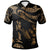 Kosrae Custom Polo Shirt Polynesian Tattoo Gold Version Unisex Gold - Polynesian Pride