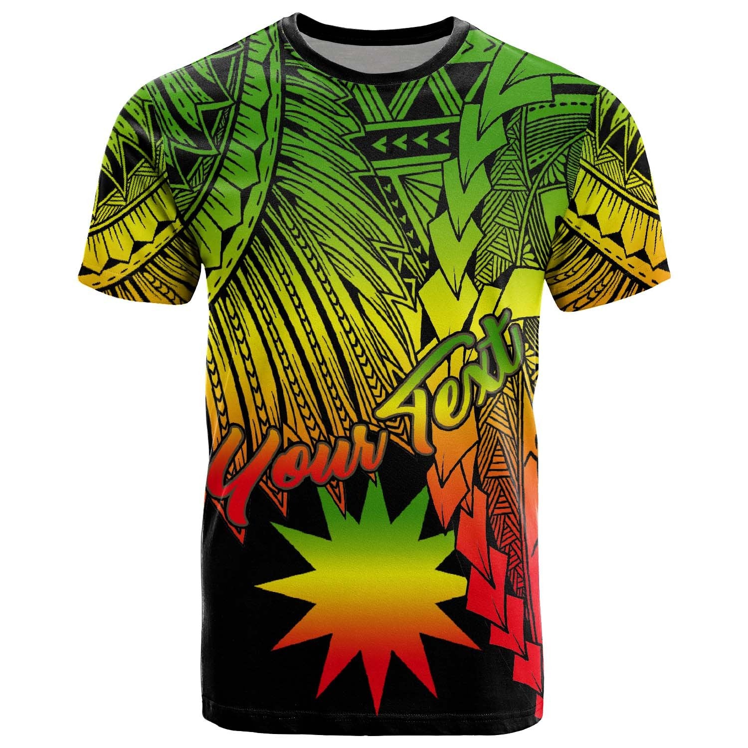 Nauru Polynesian Custom T Shirt Tribal Wave Tattoo Reggae Unisex Reggae - Polynesian Pride