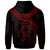 Niue Polynesian Custom Hoodie Niue Waves (Red) - Polynesian Pride