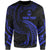 Guam Polynesian Custom Personalised Sweater - Blue Tribal Wave Unisex Blue - Polynesian Pride