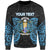 Nauru Polynesian Custom Personalised Sweater - Spirit Style Blue Unisex Blue - Polynesian Pride