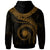 Marshall Islands Polynesian Custom Hoodie Marshall Islands Waves (Golden) - Polynesian Pride