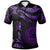 American Samoa Custom Polo Shirt Polynesian Tattoo Purple Version Unisex Purple - Polynesian Pride