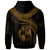 Tonga Polynesian Zip up Hoodie Tonga Waves (Golden) - Polynesian Pride