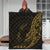 Samoa Premium Quilt - Custom Personalised Polynesian Pattern Style Gold Color - Polynesian Pride