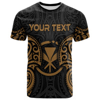 Polynesian Custom Hawaii T shirt Hawaiian Spirit Gold Unisex Gold - Polynesian Pride