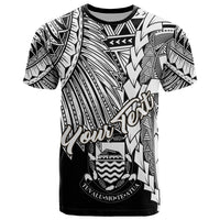 Tuvalu Polynesian Custom T Shirt Tribal Wave Tattoo White Unisex White - Polynesian Pride
