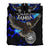 American Samoa Polynesian Bedding Set - Eagle With Flame Blue - Polynesian Pride