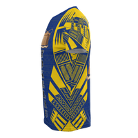 Tokelau T Shirt Tokelauan Coat of Arms Polynesian Tattoo Dark Blue Style - Polynesian Pride