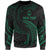 Guam Polynesian Custom Personalised Sweater - Green Tribal Wave Unisex Green - Polynesian Pride