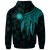Marshall Islands Zip up Hoodie Polynesian Wings (Turquoise) - Polynesian Pride