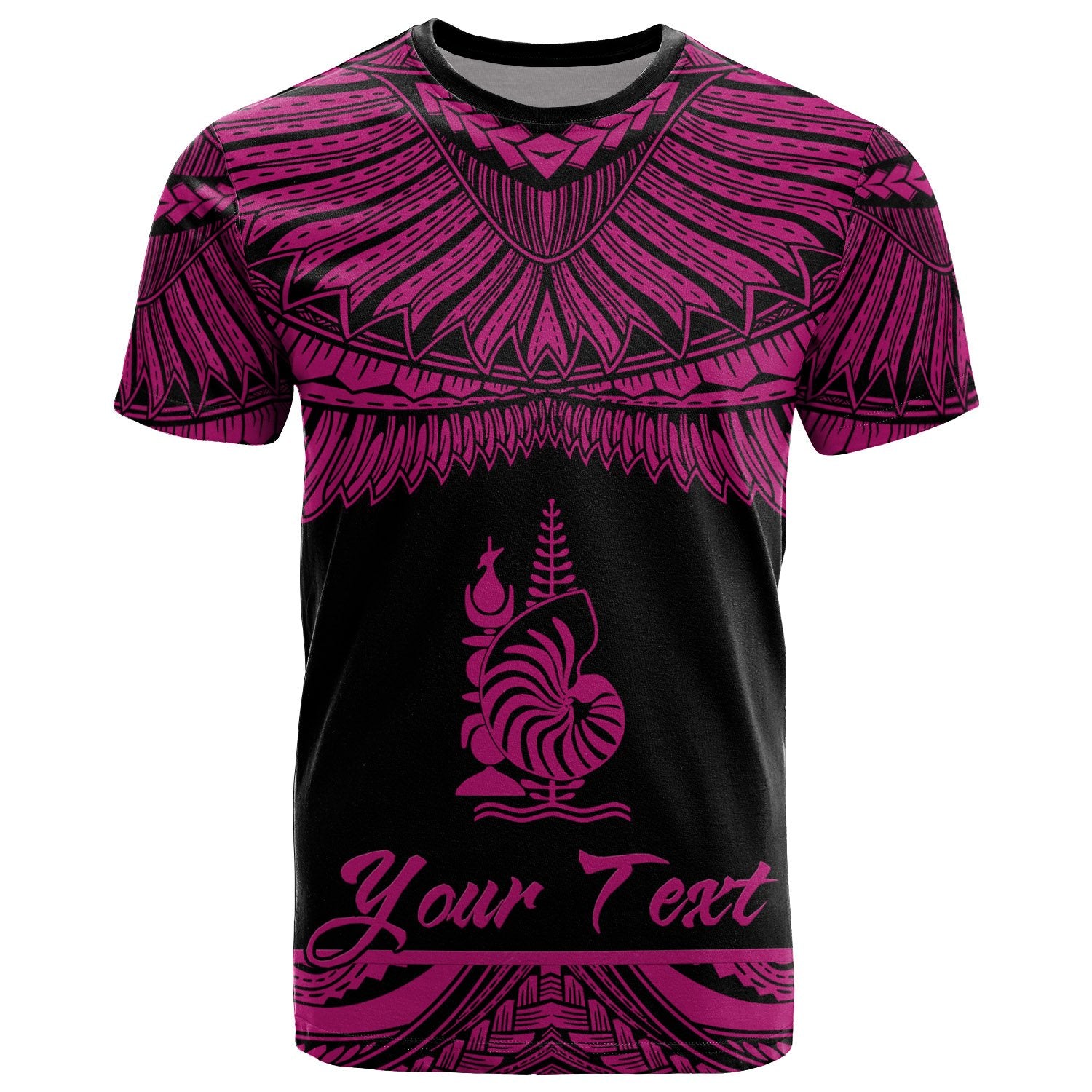 New Caledonia Polynesian Custom T Shirt New Caledonia Pride Pink Version Unisex Pink - Polynesian Pride