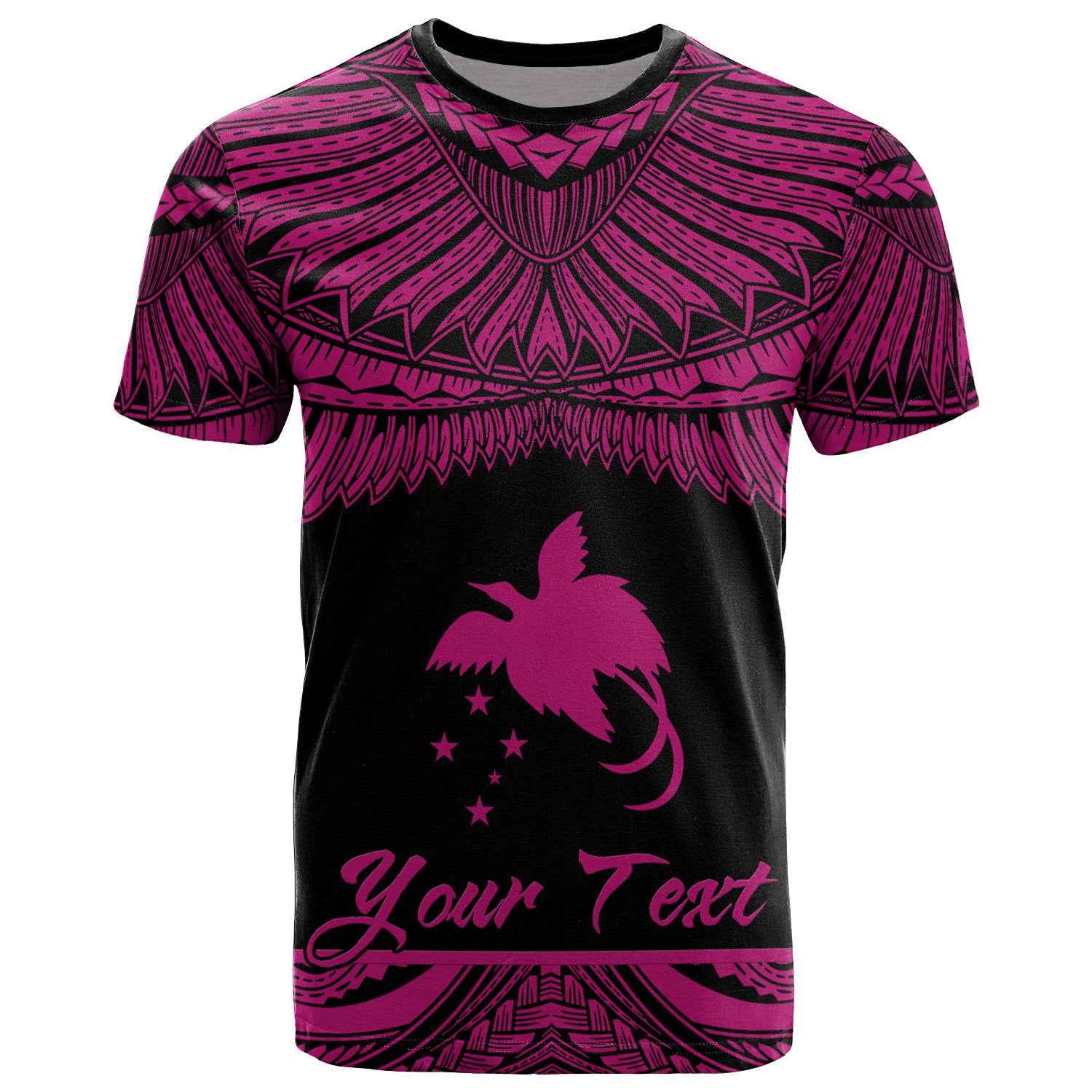 Papua New Guinea Polynesian Custom T Shirt Papua New Guinea Pride Pink Version Unisex Pink - Polynesian Pride