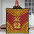 Papua New Guinea Premium Quilt - Papua New Guinea Coat Of Arms Polynesian Chief Red Version - Polynesian Pride