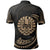 Tahiti Polynesian Polo Shirt Gold Tribal Wave - Polynesian Pride