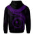 Chuuk Polynesian Custom Zip up Hoodie Chuuk Waves (Purple) - Polynesian Pride