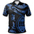 Guam Custom Polo Shirt Polynesian Tattoo Blue Version Unisex Blue - Polynesian Pride