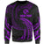 Tonga Polynesian Custom Personalised Sweater - Purple Tribal Wave Unisex Purple - Polynesian Pride