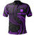 Nauru Polynesian Custom Polo Shirt Purple Tribal Wave Unisex Purple - Polynesian Pride