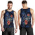 Chuuk Polynesian Men Tank Top - Blue Turtle Hibiscus Blue - Polynesian Pride