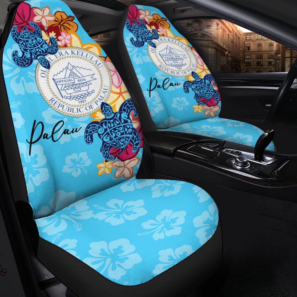 Palau Car Seat Cover - Tropical Style Universal Fit Blue - Polynesian Pride