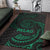 Palau Polynesian Area Rug - Green Tribal Wave - Polynesian Pride