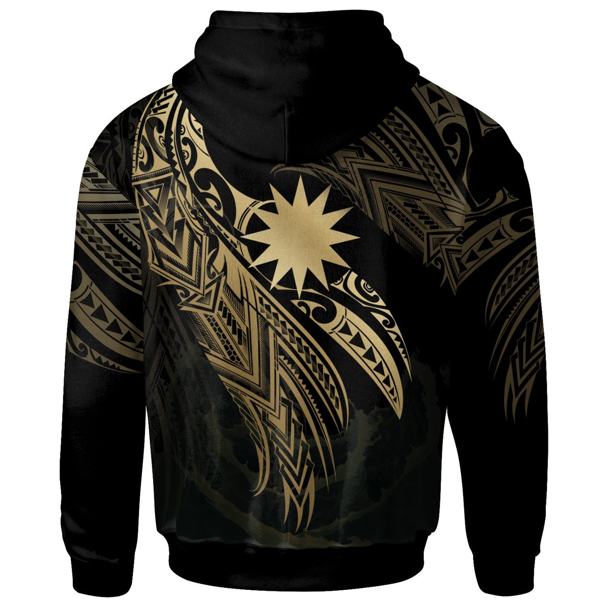 Nauru Polynesian Hoodie Legend Gold Version - Polynesian Pride