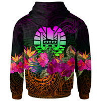 Tahiti Polynesian Hoodie Summer Hibiscus - Polynesian Pride