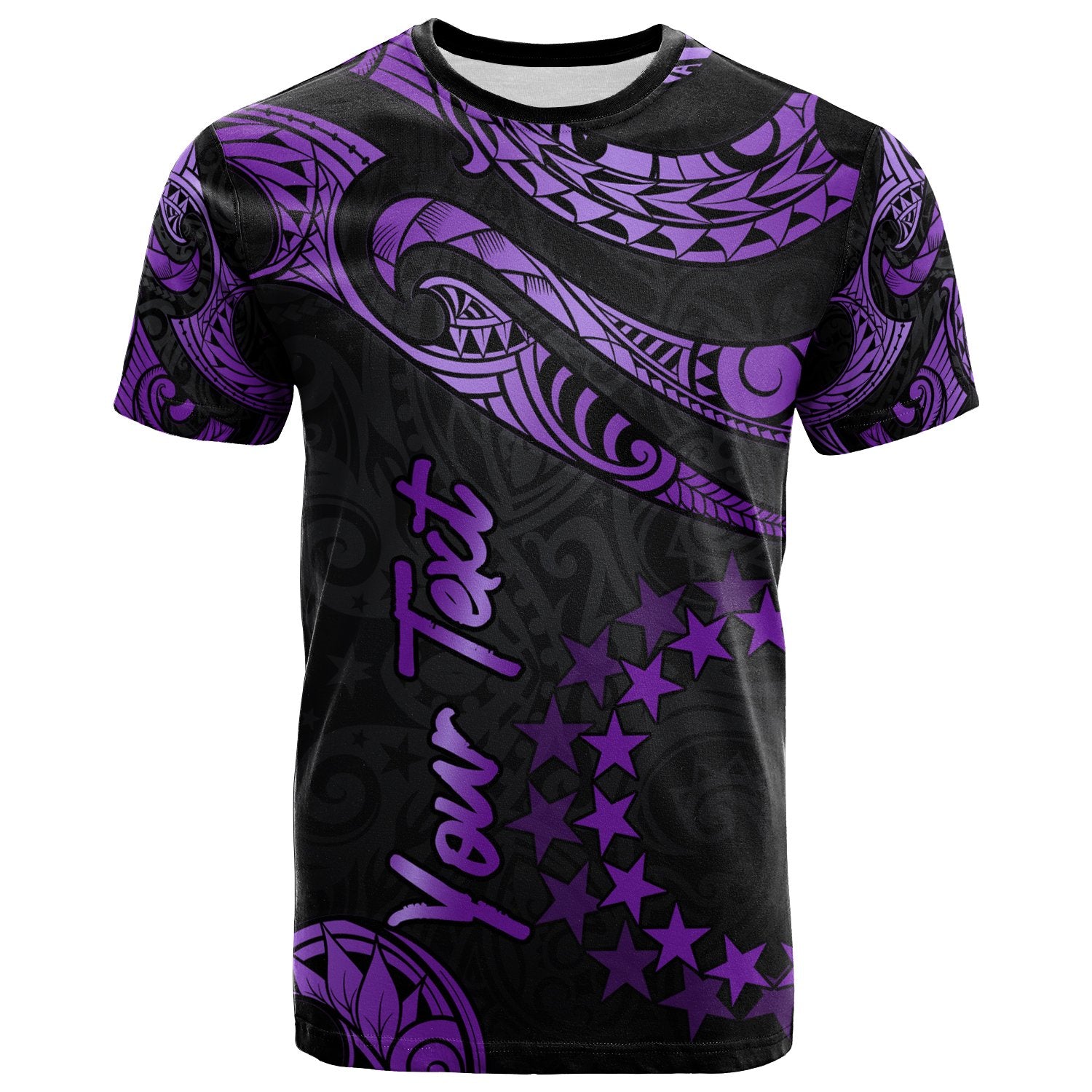 Cook Islands Polynesian Custom T Shirt Polynesian Tattoo Purple Version Unisex Purple - Polynesian Pride