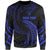 Niue Polynesian Custom Personalised Sweater - Blue Tribal Wave Unisex Blue - Polynesian Pride