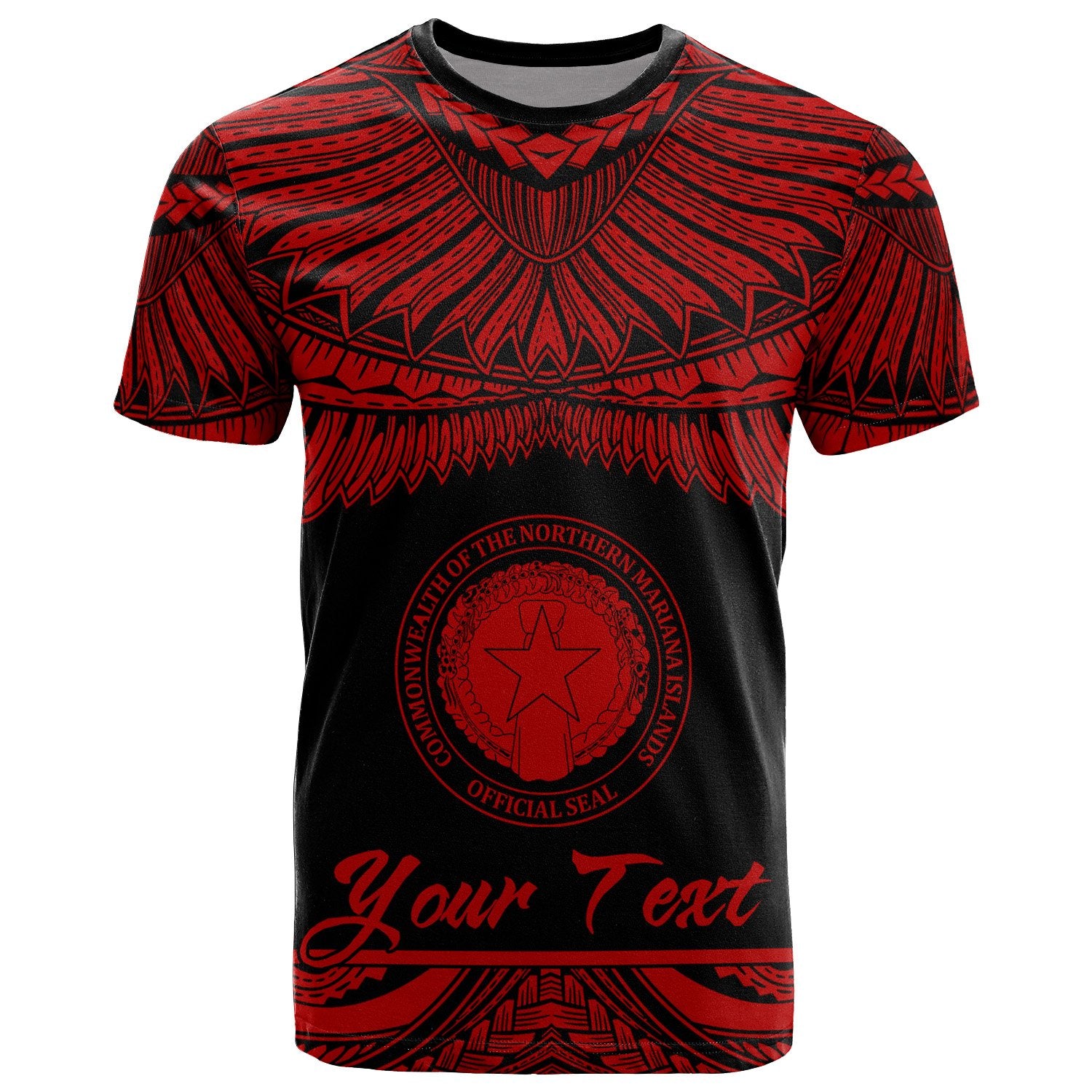 Northern Mariana Islands Polynesian Custom T Shirt Northern Mariana Islands Pride Red Version Unisex Red - Polynesian Pride