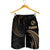 Tonga Polynesian Men's Short - Gold Tribal Wave - Polynesian Pride