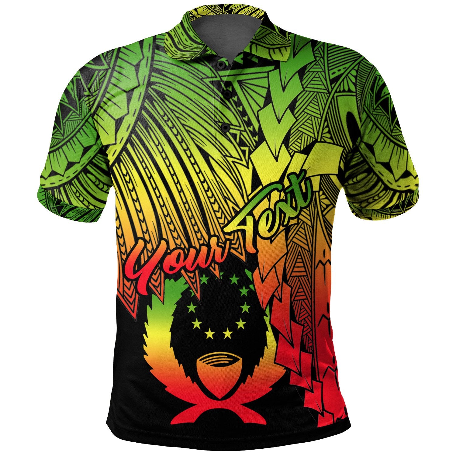 Pohnpei Micronesia Custom Polo Tribal Wave Tattoo Reggae Unisex Reggae - Polynesian Pride