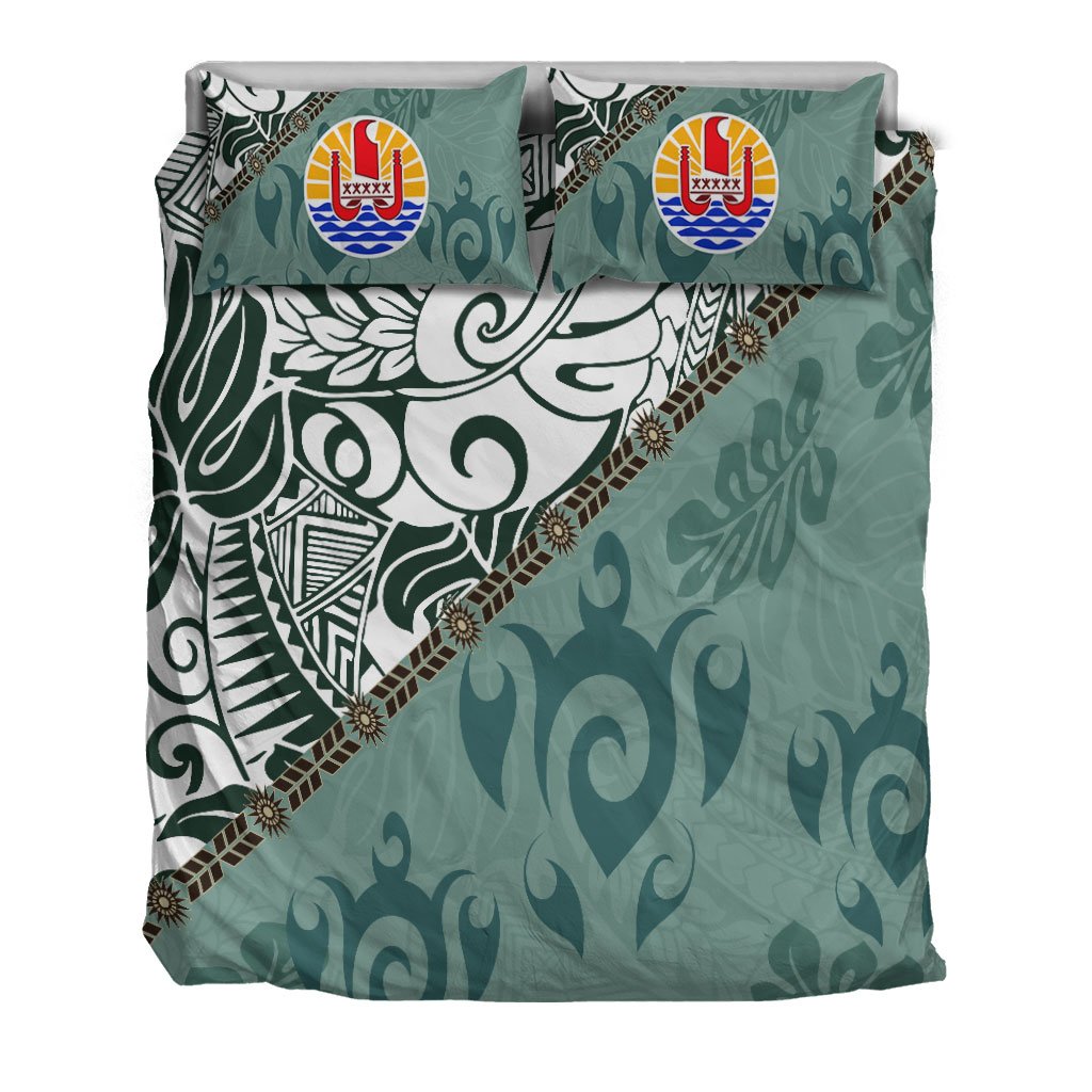 Tahiti Bedding Set - Leaves And Turtles - Polynesian Pride