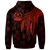 Vanuatu Zip up Hoodie Polynesian Wings (Red) - Polynesian Pride