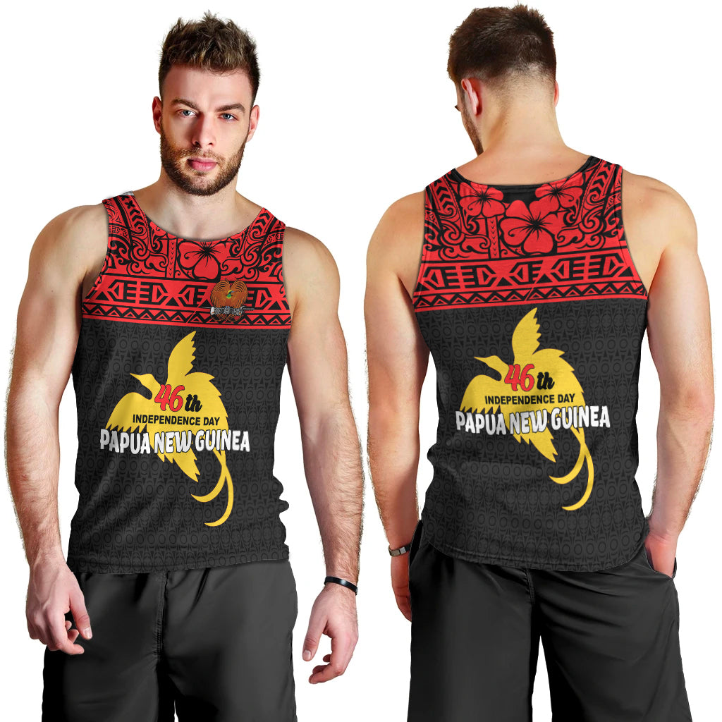 Papua New Guinea Independence Day Men Tank Top - LT12 Red - Polynesian Pride