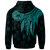 American Samoa Custom Hoodie Polynesian Wings (Turquoise) - Polynesian Pride