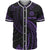 American Samoa Polynesian Custom Personalised Baseball Shirt - Purple Tribal Wave Unisex Purple - Polynesian Pride