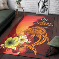 Kosrae Area Rugs - Tribal Tuna Fish - Polynesian Pride