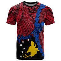 Papua New Guinea Sandaun Province Polynesian Custom T Shirt Tribal Wave Tattoo Unisex RED - Polynesian Pride