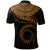 Cook Islands Polynesian Custom Polo Shirt Kuki Airani Waves (Golden) - Polynesian Pride