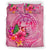 Tonga Polynesian Bedding Set - Floral With Seal Pink - Polynesian Pride